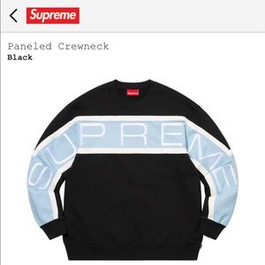 SOLD ✅ SUPREME Paneled Crewneck Sweatshirt SS21